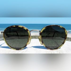 Giorgio Armani Sunglasses, Vintage, Rare Yellow Tortoiseshell Frame Unisex